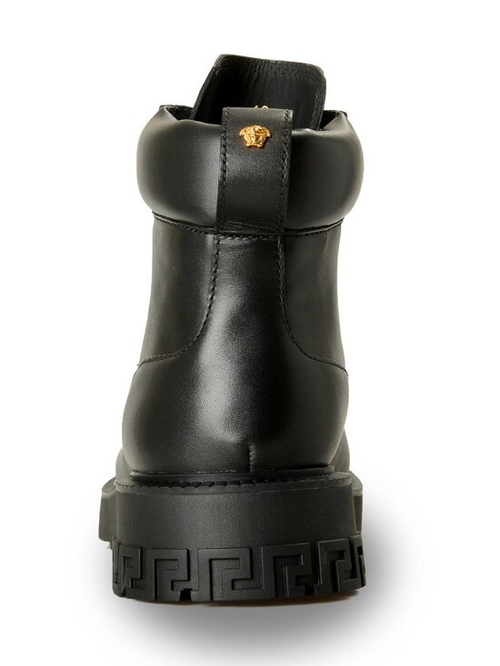 Versace Men\'s Black Leather Lace Up Boots Shoes US 8 IT 41 main image 5